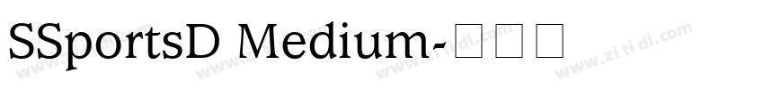 SSportsD Medium字体转换